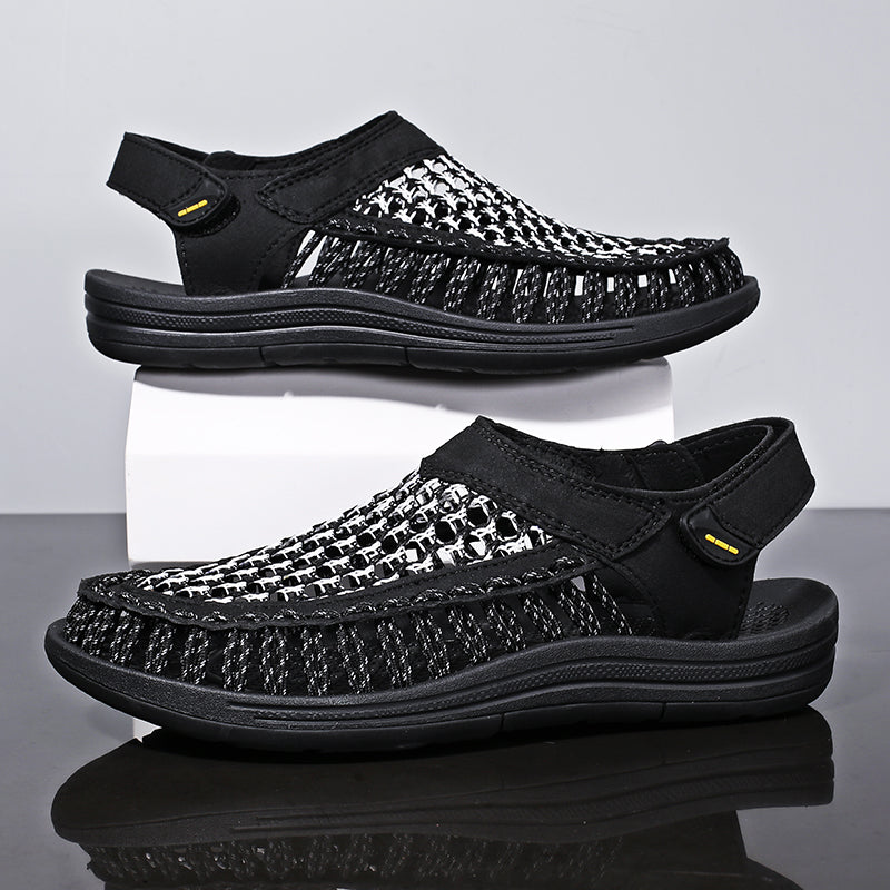 HighQuality Mens Summer Sandals HandWoven Designer Casual Outdoor Waders  Fashion Beach Sandals 2