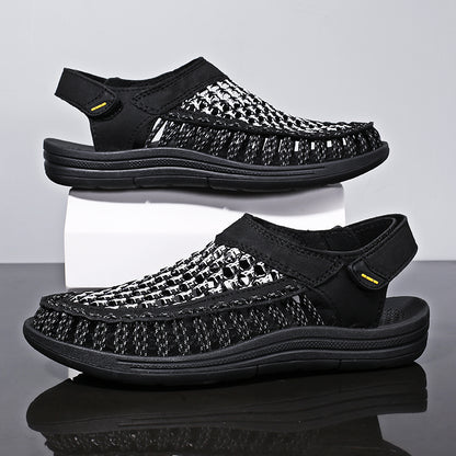 HighQuality Mens Summer Sandals HandWoven Designer Casual Outdoor Waders  Fashion Beach Sandals 2