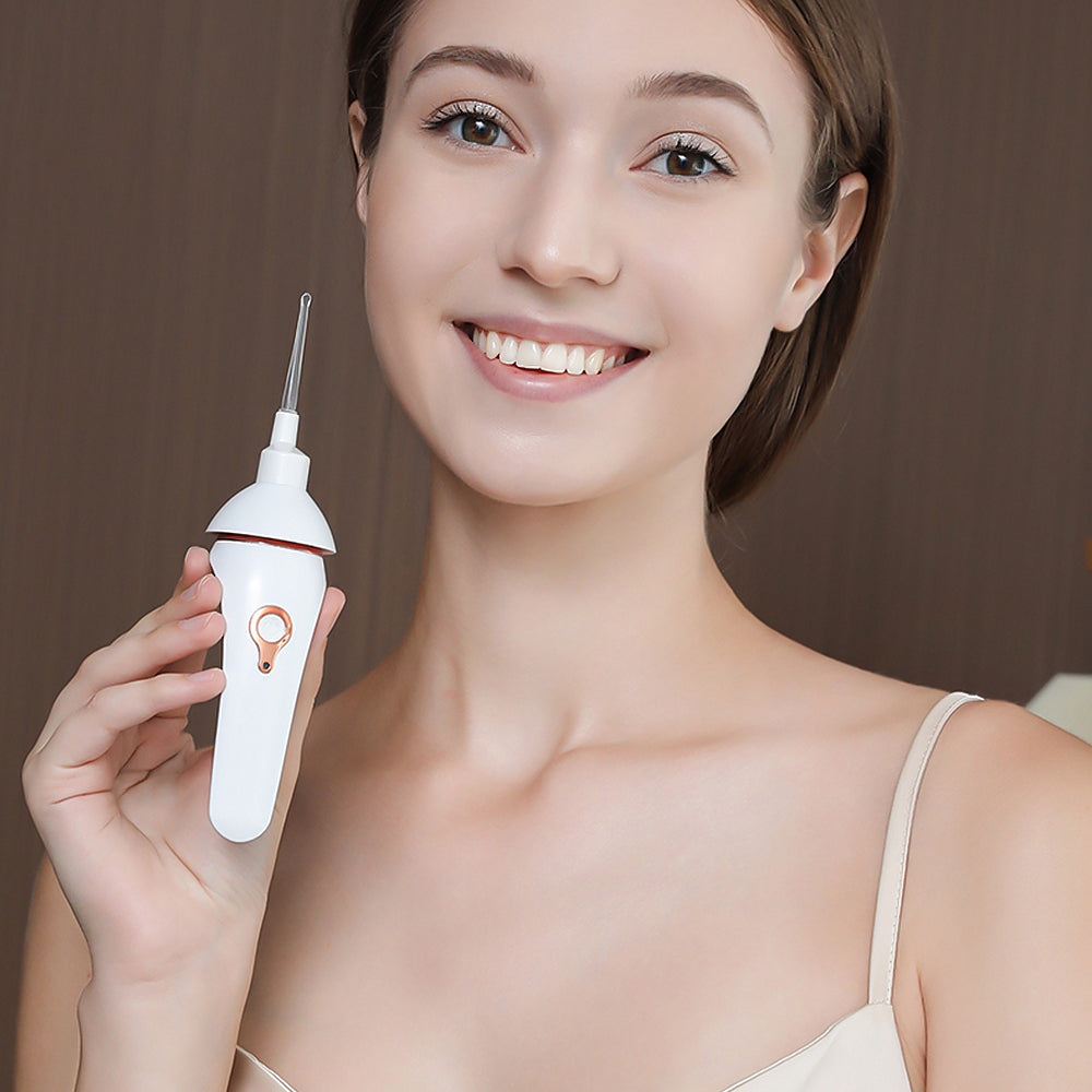 Painless Vacuum Ear Wax Pick Remover Electric Ear Cleaner Cordless Luminous Ear Cleaning Device For 4