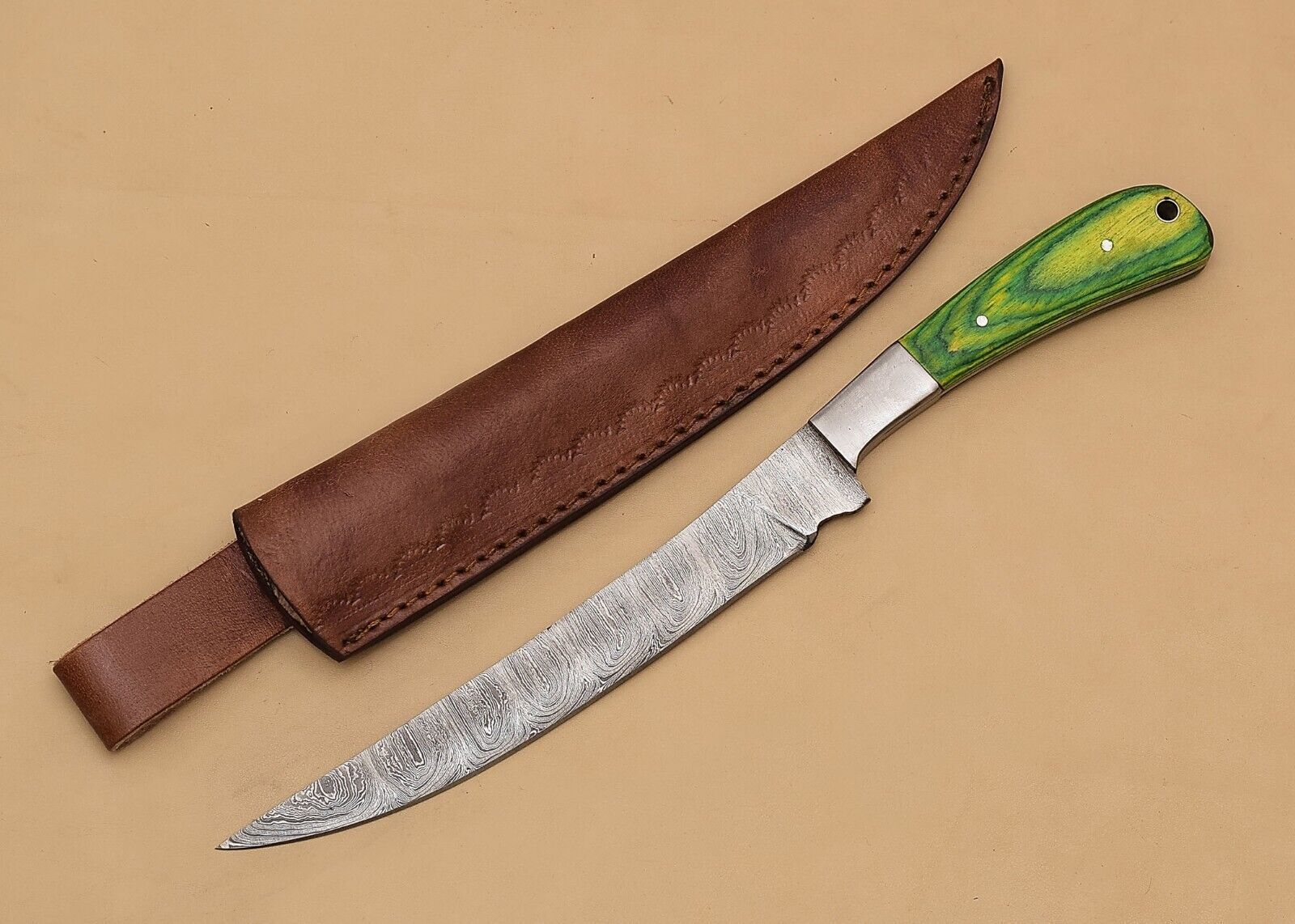 Damascus Steel Perfection  Custom Chef Fillet Knife Built For Performance And Beauty 2
