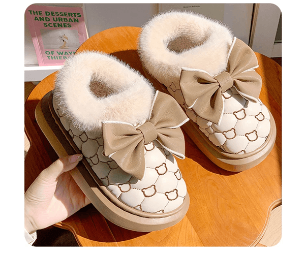 CozyBow Women Platform Ankle Snow Booties With Fluffy Lining 3