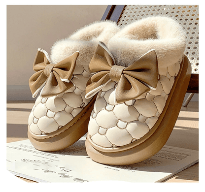 CozyBow Women Platform Ankle Snow Booties With Fluffy Lining 5