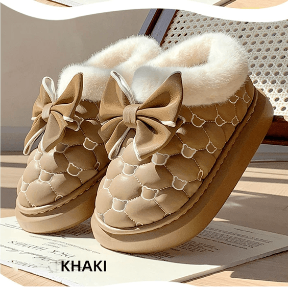 CozyBow Women Platform Ankle Snow Booties With Fluffy Lining 6