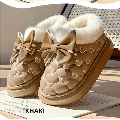 CozyBow Women Platform Ankle Snow Booties With Fluffy Lining 6