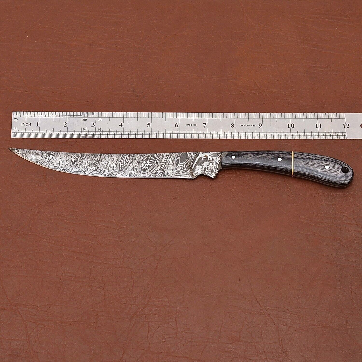Premium Handmade Damascus Chef Knife  7 Fillet Blade For Kitchen  Outdoor Use 2