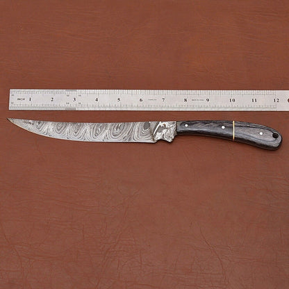 Premium Handmade Damascus Chef Knife  7 Fillet Blade For Kitchen  Outdoor Use 2