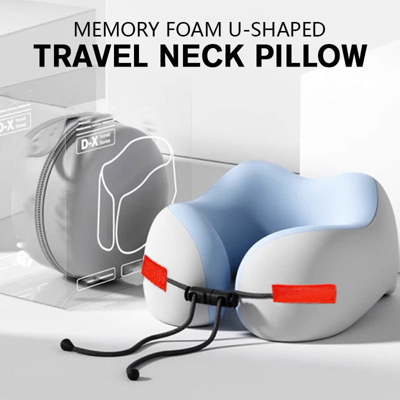 Soft Travel Pillow Massage Neck Pillow, U Shaped Memory Foam Neck Pillow, Airplane Pillow Cervical Healthcare Bedding