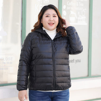 Packable Fall Jacket For Women Lightweight Water Resistant Hooded Down Coat Warm Winter Jacket 1