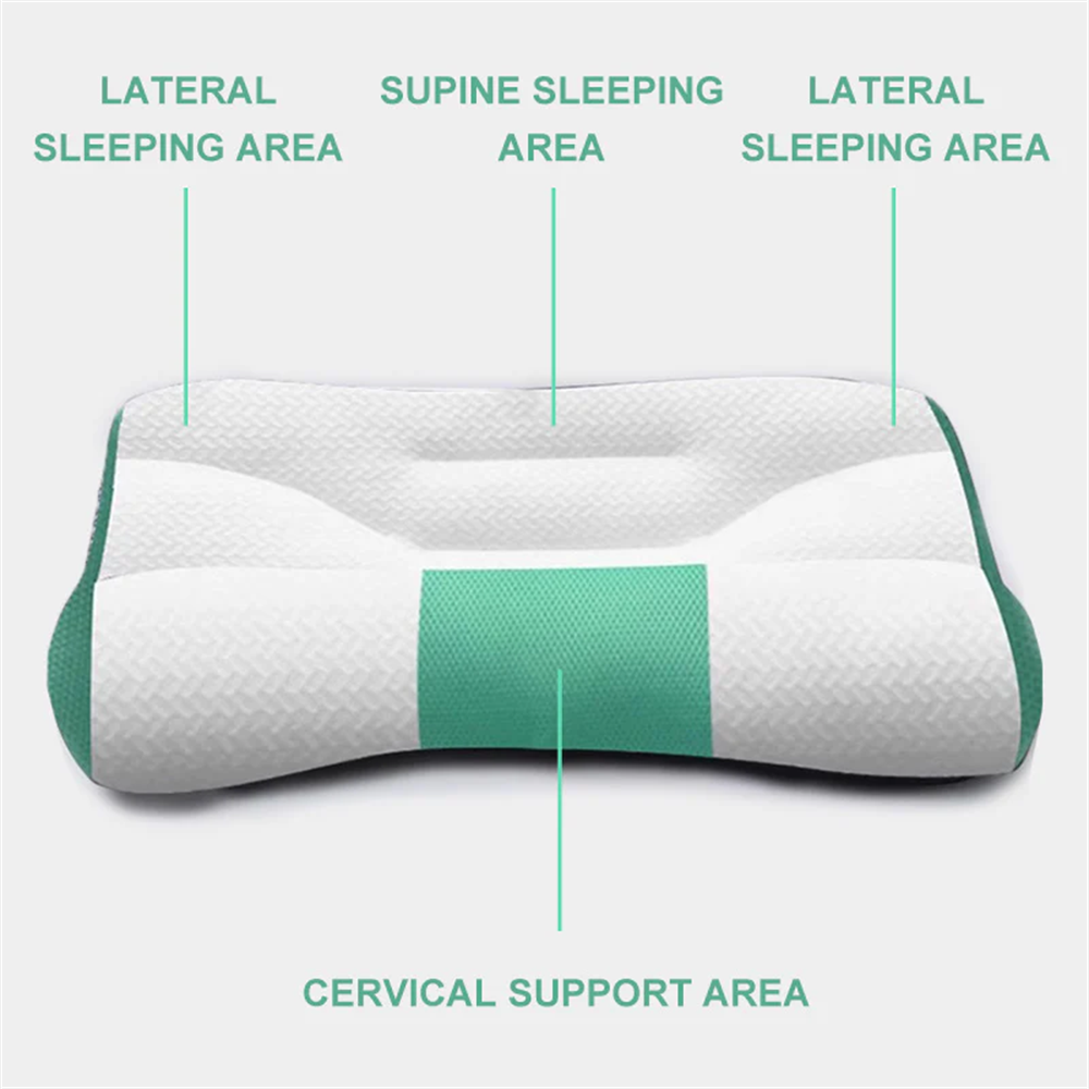 Ergonomic Goose Down Pillow Comfort Goose Down Pillow Cervical Memory Foam Pillow Sleep Enhancing C 3