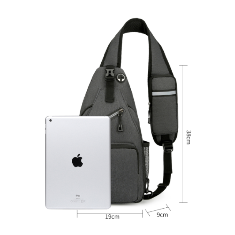 Portable Shoulder Bag, Men's Adjustable Crossbody Bag, Outdoor Sports Chest Bag, Ideal for Camping and Travel