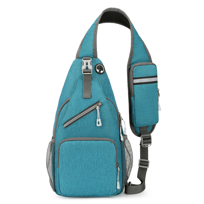 Portable Shoulder Bag, Men's Adjustable Crossbody Bag, Outdoor Sports Chest Bag, Ideal for Camping and Travel