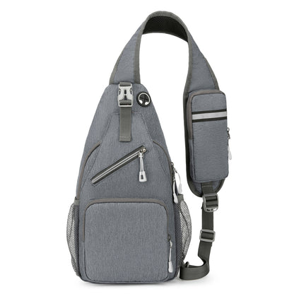 Portable Shoulder Bag, Men's Adjustable Crossbody Bag, Outdoor Sports Chest Bag, Ideal for Camping and Travel