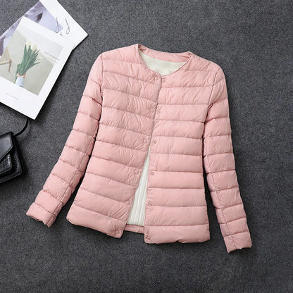 Womens Lightweight Down Jacket Matt Fabric Windbreaker Parka Warm Duck Down Coat 2