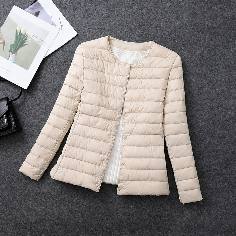 Womens Lightweight Down Jacket Matt Fabric Windbreaker Parka Warm Duck Down Coat 7
