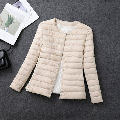 Womens Lightweight Down Jacket Matt Fabric Windbreaker Parka Warm Duck Down Coat 7