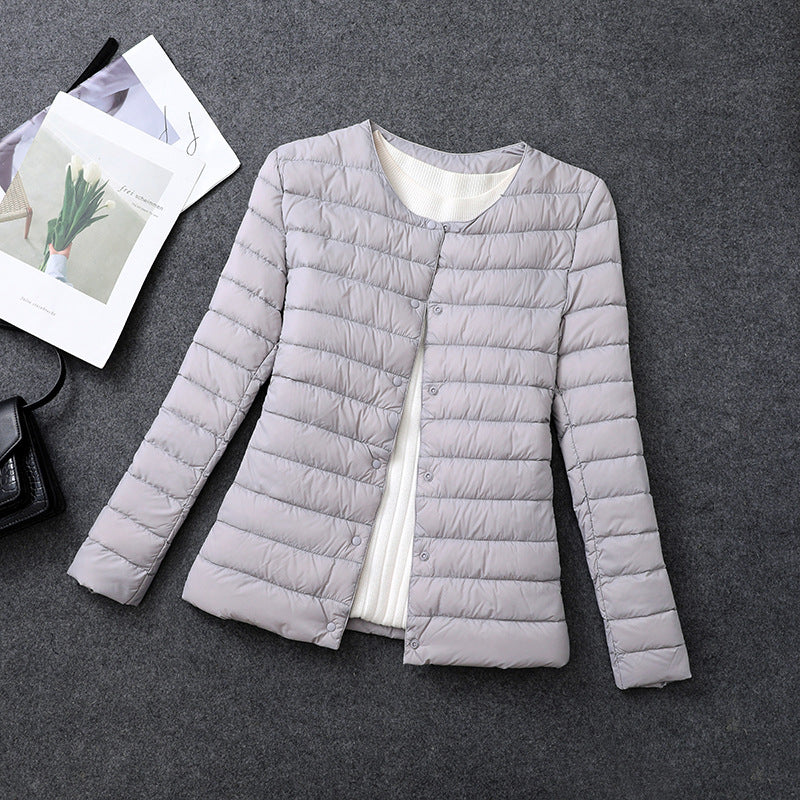 Womens Lightweight Down Jacket Matt Fabric Windbreaker Parka Warm Duck Down Coat 8