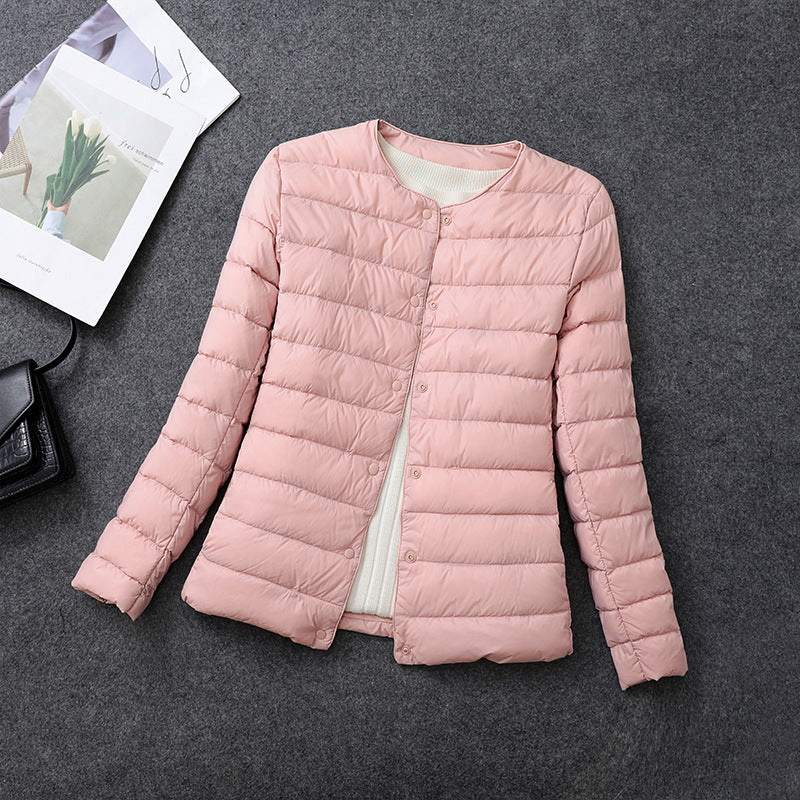 Womens Lightweight Down Jacket Matt Fabric Windbreaker Parka Warm Duck Down Coat 10