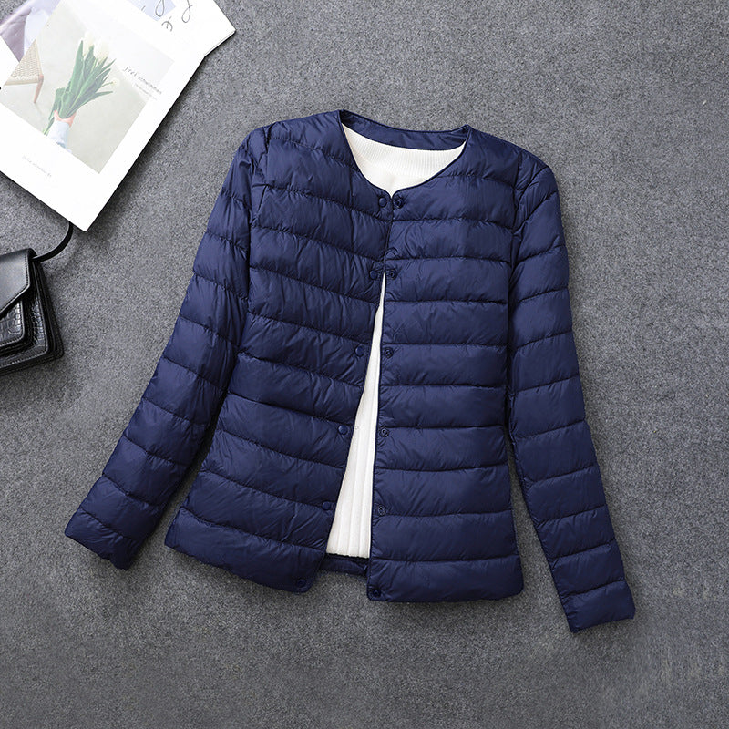 Womens Lightweight Down Jacket Matt Fabric Windbreaker Parka Warm Duck Down Coat 9
