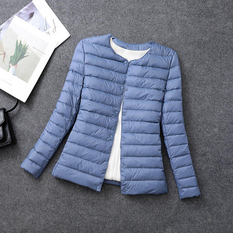 Womens Lightweight Down Jacket Matt Fabric Windbreaker Parka Warm Duck Down Coat 11