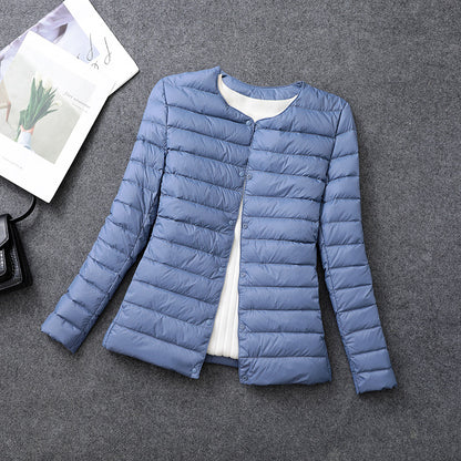 Womens Lightweight Down Jacket Matt Fabric Windbreaker Parka Warm Duck Down Coat 11