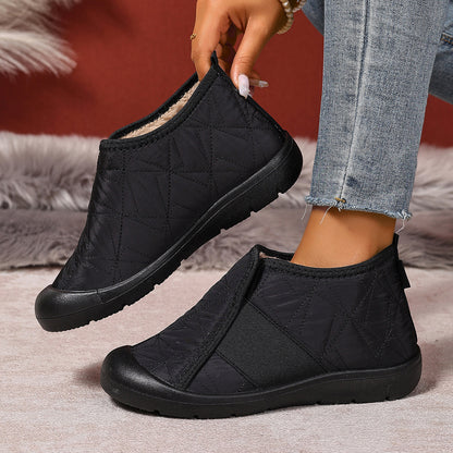 Lightweight Plush Warm Womens Snow Boots Simple Cotton Winter Shoes For Comfort  Style 2