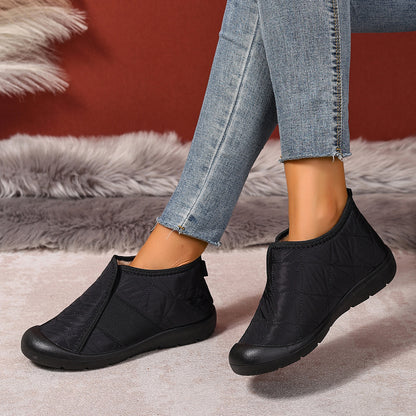 Lightweight Plush Warm Womens Snow Boots Simple Cotton Winter Shoes For Comfort  Style 4