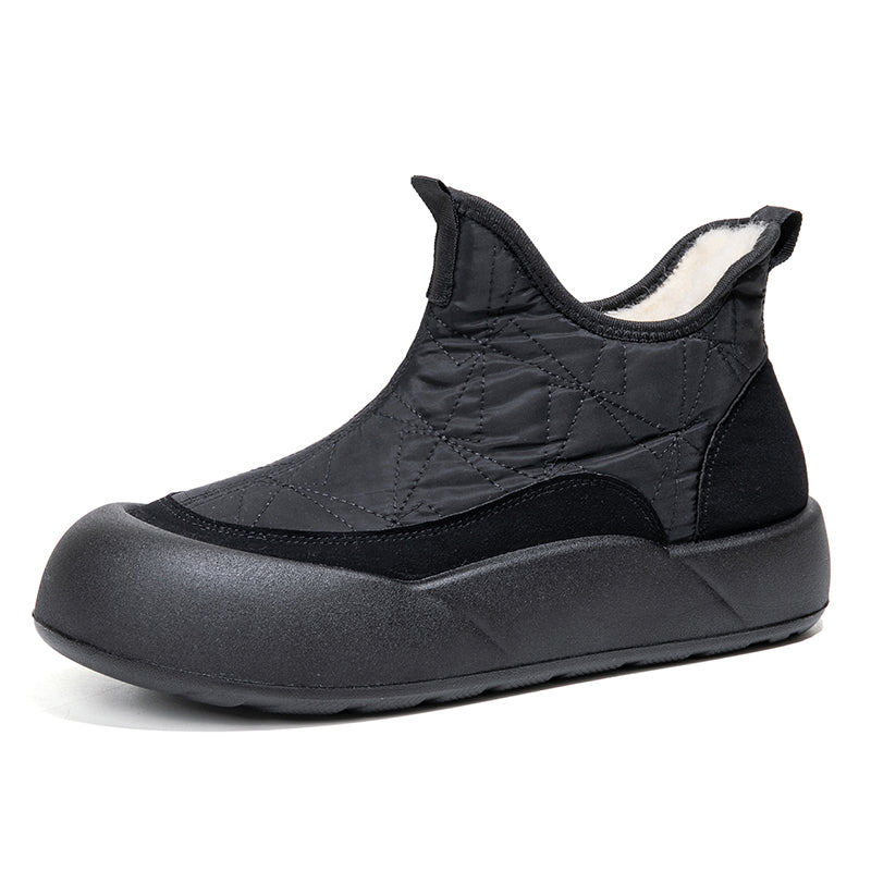 Womens Winter Down Cloth Snow Boots NonSlip Thick Bottom FleeceLined Soft Cotton Shoes For Cold Wea 6