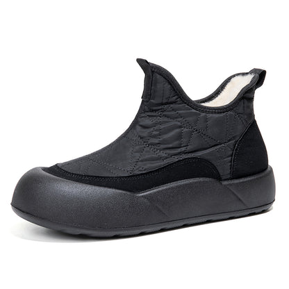 Womens Winter Down Cloth Snow Boots NonSlip Thick Bottom FleeceLined Soft Cotton Shoes For Cold Wea 6