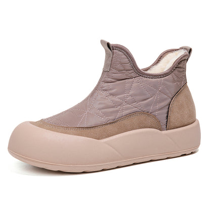 Womens Winter Down Cloth Snow Boots NonSlip Thick Bottom FleeceLined Soft Cotton Shoes For Cold Wea 7
