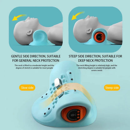 Portable Neck And Head Acupressure Pillow Deep Relief Massager For Neck Back Shoulders Heating And  3