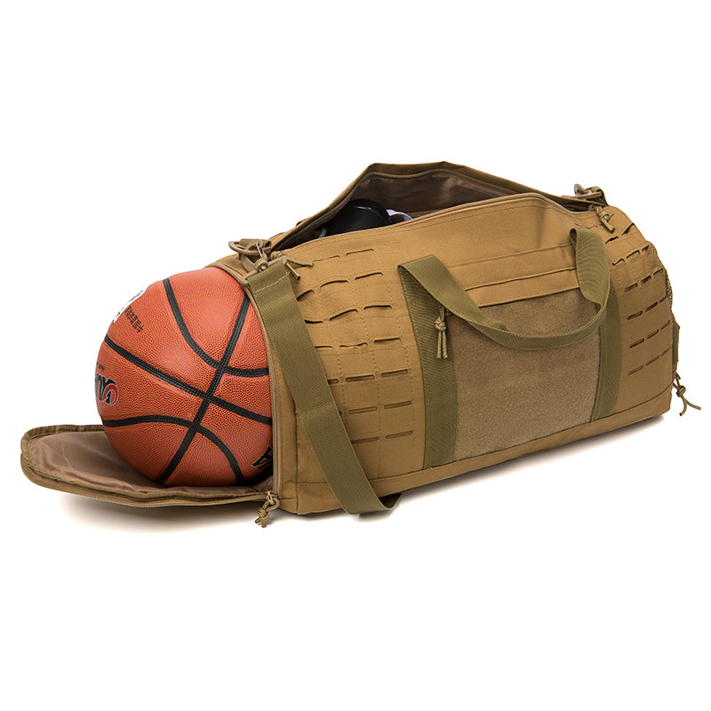 Tactical Travel Duffle, Sport Gym Bag For Men Fitness, Basketball Outdoor, Weekender Bags, Training Bag With Shoe