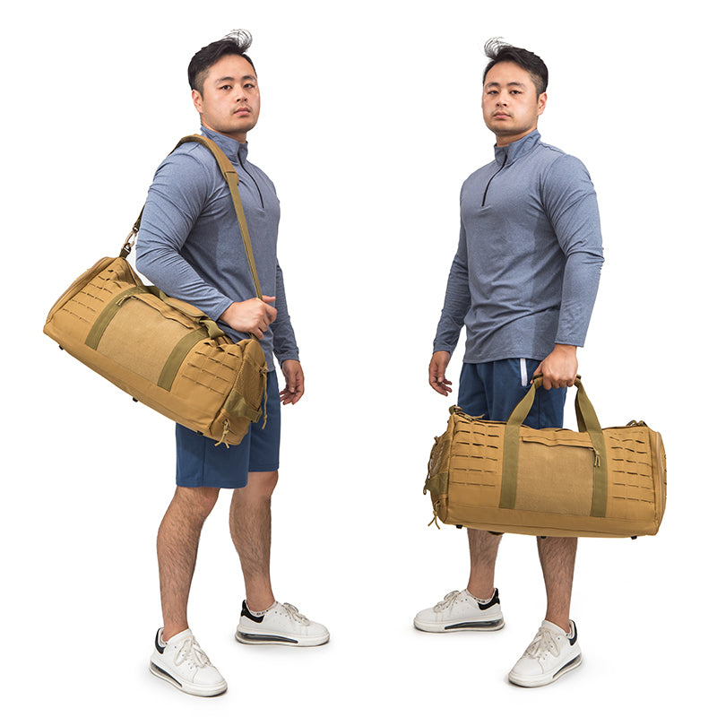Tactical Travel Duffle, Sport Gym Bag For Men Fitness, Basketball Outdoor, Weekender Bags, Training Bag With Shoe
