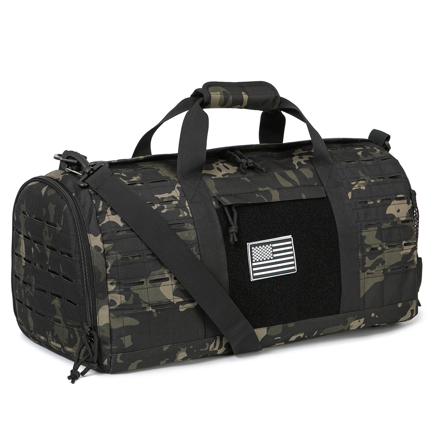 Tactical Travel Duffle, Sport Gym Bag For Men Fitness, Basketball Outdoor, Weekender Bags, Training Bag With Shoe