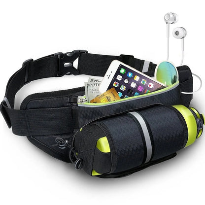 Fanny Pack Water Bottle, Jogging Pouch, Waist Bag Hydration, Sport Trail Running Belt for Men Women, Gym Fitness Cycling