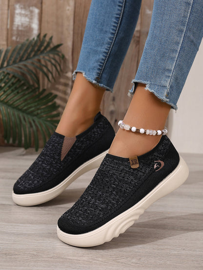 New Womens Breathable Soft Soled Walking Shoes, Lightweight Casual Sports Flats for Outdoor Travel, Boating & Everyday