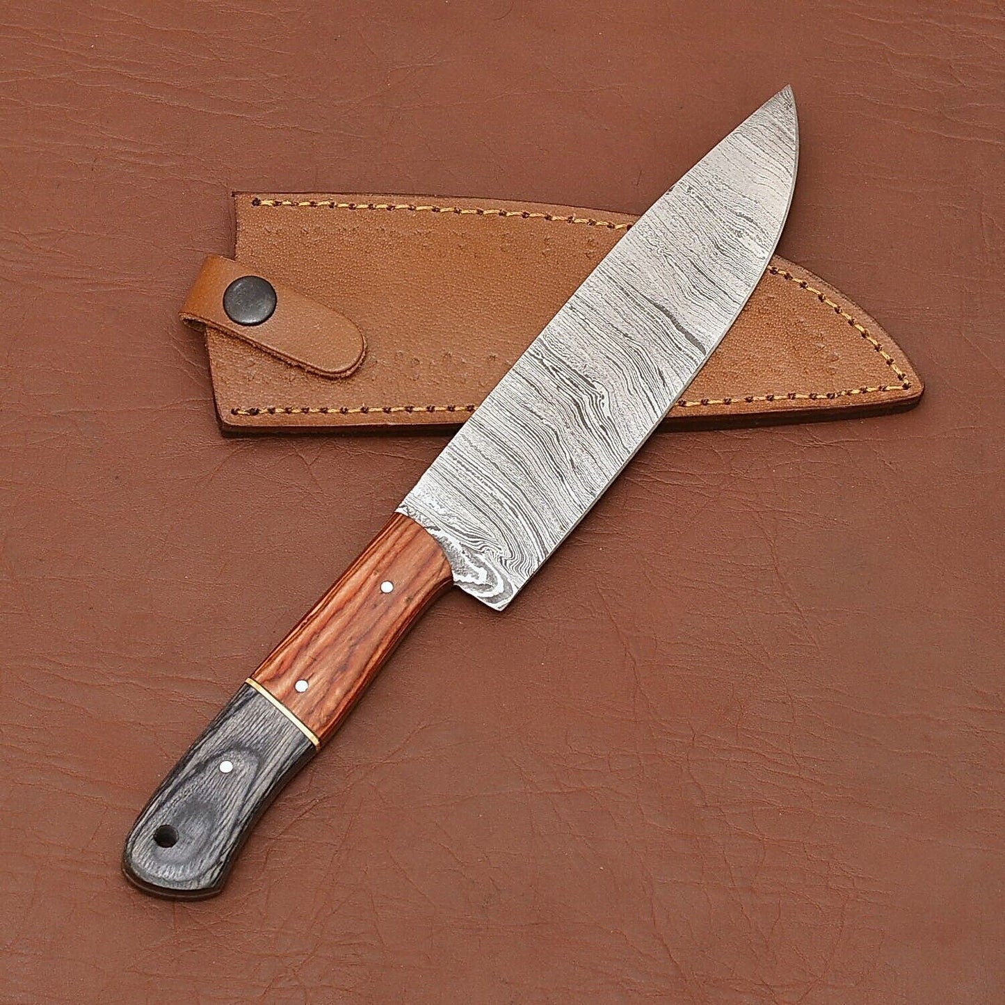 Custom Forged Damascus Steel Fillet Knife  Chef Choice For Precision Cutting 2