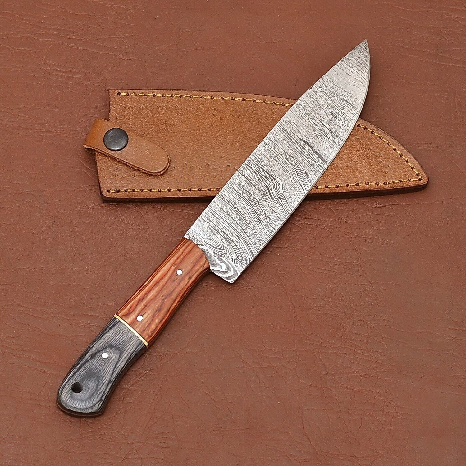 Custom Forged Damascus Steel Fillet Knife  Chef Choice For Precision Cutting 2
