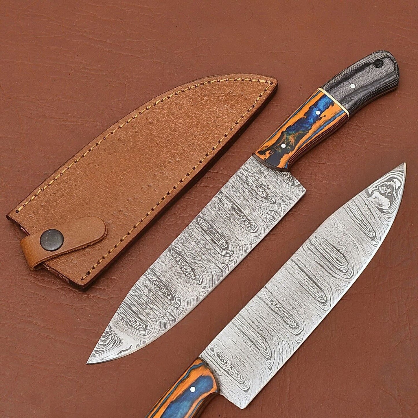 Unique Handmade Damascus Steel Kitchen Knife – Premium Fillet Design
