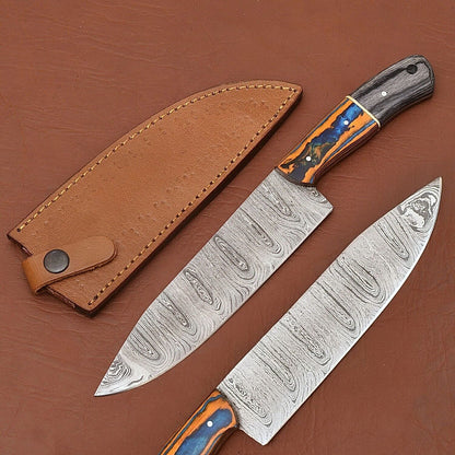 Unique Handmade Damascus Steel Kitchen Knife – Premium Fillet Design
