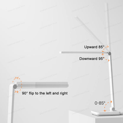 Foldable 3Axis Arm Desk Lamp Flicker Free 3 Brightness Levels Blue Light Safe Wide Area Lighting 3