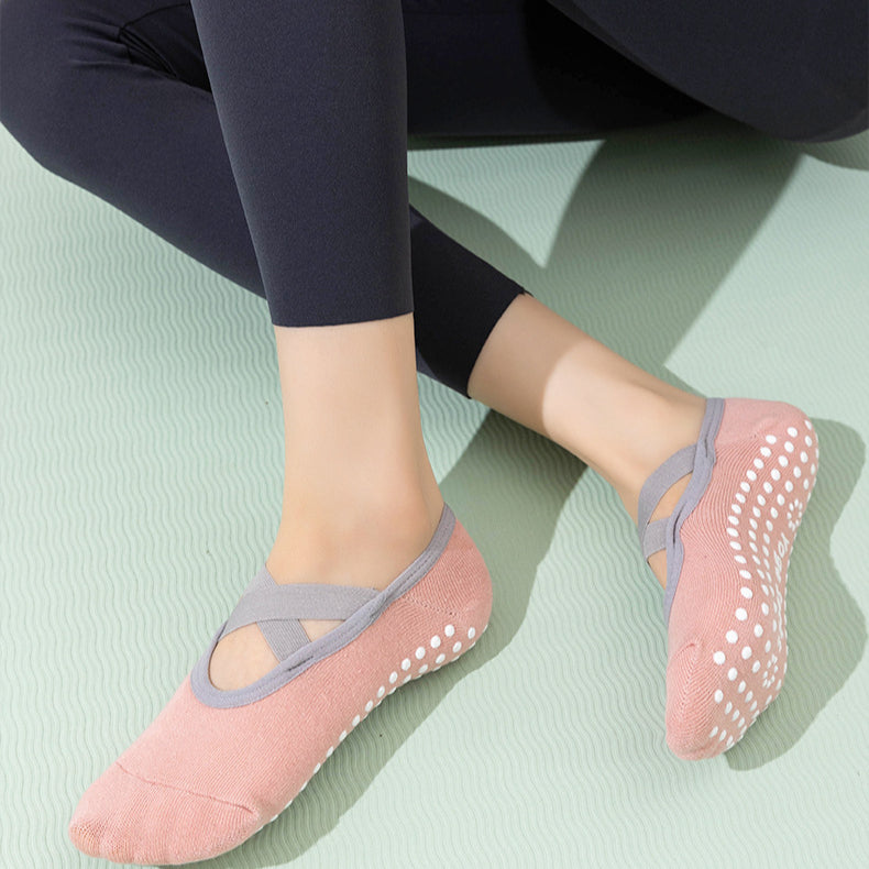 Silicone Antislip Yoga Socks For Women Professional Ballet Pilates  Sport Grip Socks 2