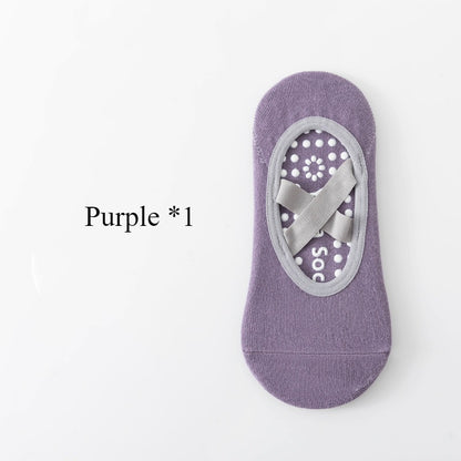Silicone Antislip Yoga Socks For Women Professional Ballet Pilates  Sport Grip Socks 11