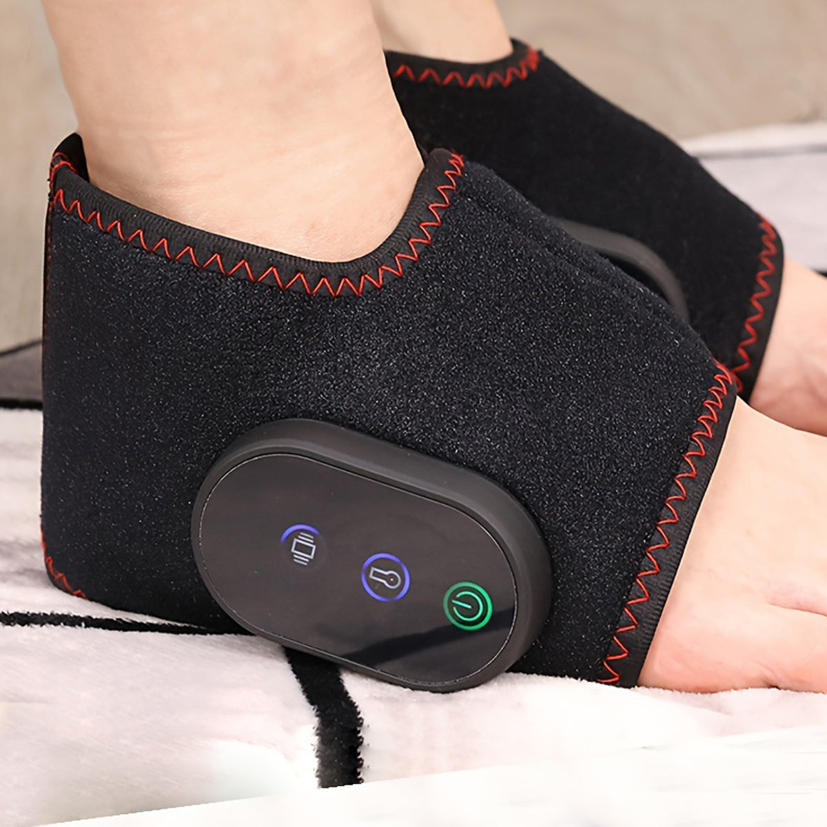 Intelligent Timing Ankle Massager Convenient To Use Rechargeable Vibration Temperature Sensing Easy 1