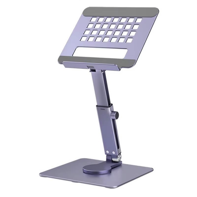 Aluminum 360 Rotating Tablet Stand  Adjustable Folding Desk Holder For IPad Samsung Xiaomi And 414  7
