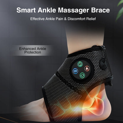 Smart Air Pressure Foot Massager Hot Compress Therapy Electric Ankle Brace Support Multifunctional  1