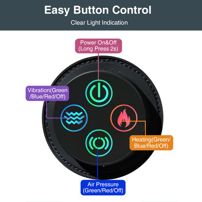 Smart Air Pressure Foot Massager Hot Compress Therapy Electric Ankle Brace Support Multifunctional  5