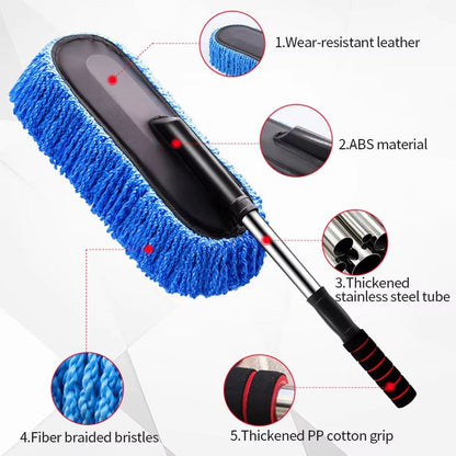 SEAMETAL Microfiber Car Wash Mop  Extendable Handle Auto Duster  Detailing Brush Kit For ScratchFre 2