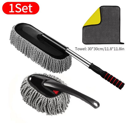 SEAMETAL Microfiber Car Wash Mop  Extendable Handle Auto Duster  Detailing Brush Kit For ScratchFre 7