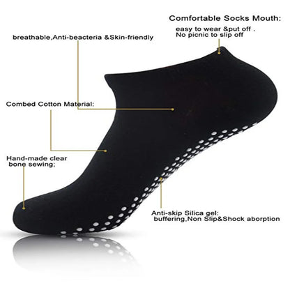 HighPerformance Yoga Socks For Women NonSlip Grips Straps Bandage Cotton Sock Pilates Pure Barre Ba 1