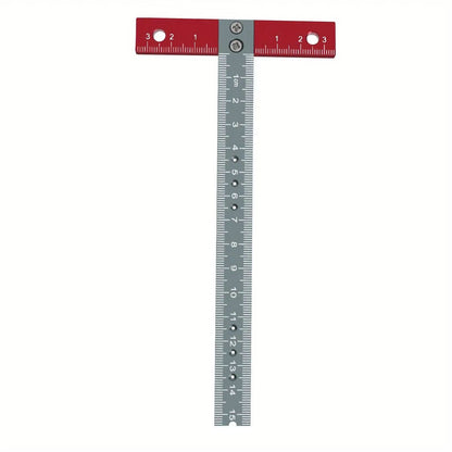 Aluminum T Square Positioning Ruler  170mm LaserPrinted Architect  Woodworking Measuring Tool For P 5